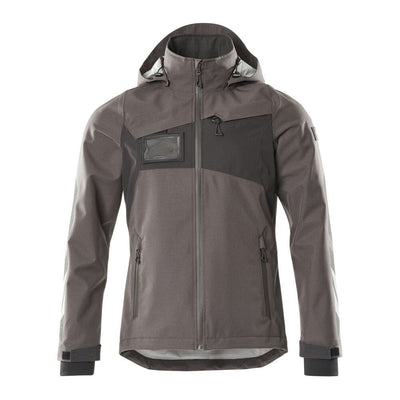 Mascot Outer-Shell Jacket Waterproof 18301-231 Front #colour_dark-anthracite-grey-black