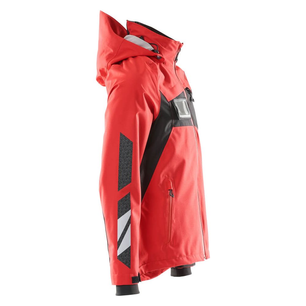 Mascot Outer-Shell Jacket Waterproof 18301-231 Left #colour_traffic-red-black