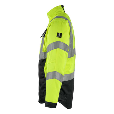 Mascot Oxford Hi-Vis Work Jacket 15509-860 Right #colour_hi-vis-yellow-black