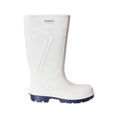 Mascot PU Safety Wellington Boots F0851-703 Front #colour_white