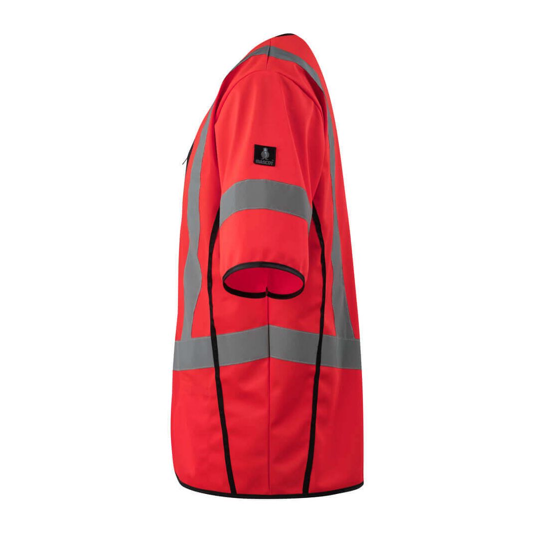 Mascot Packwood Hi-Vis Traffic Vest 50216-310 Right #colour_hi-vis-red