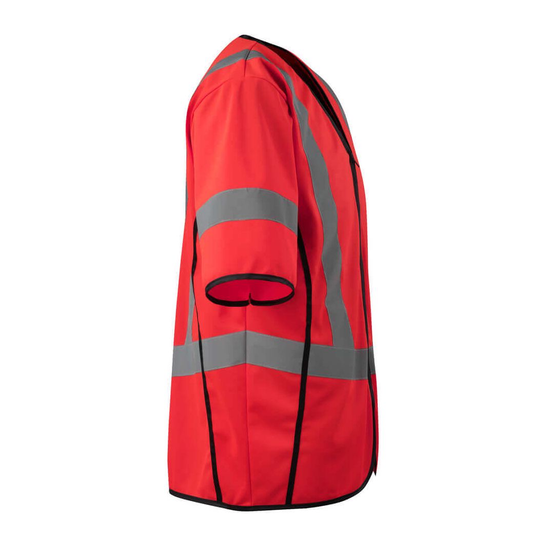 Mascot Packwood Hi-Vis Traffic Vest 50216-310 Left #colour_hi-vis-red