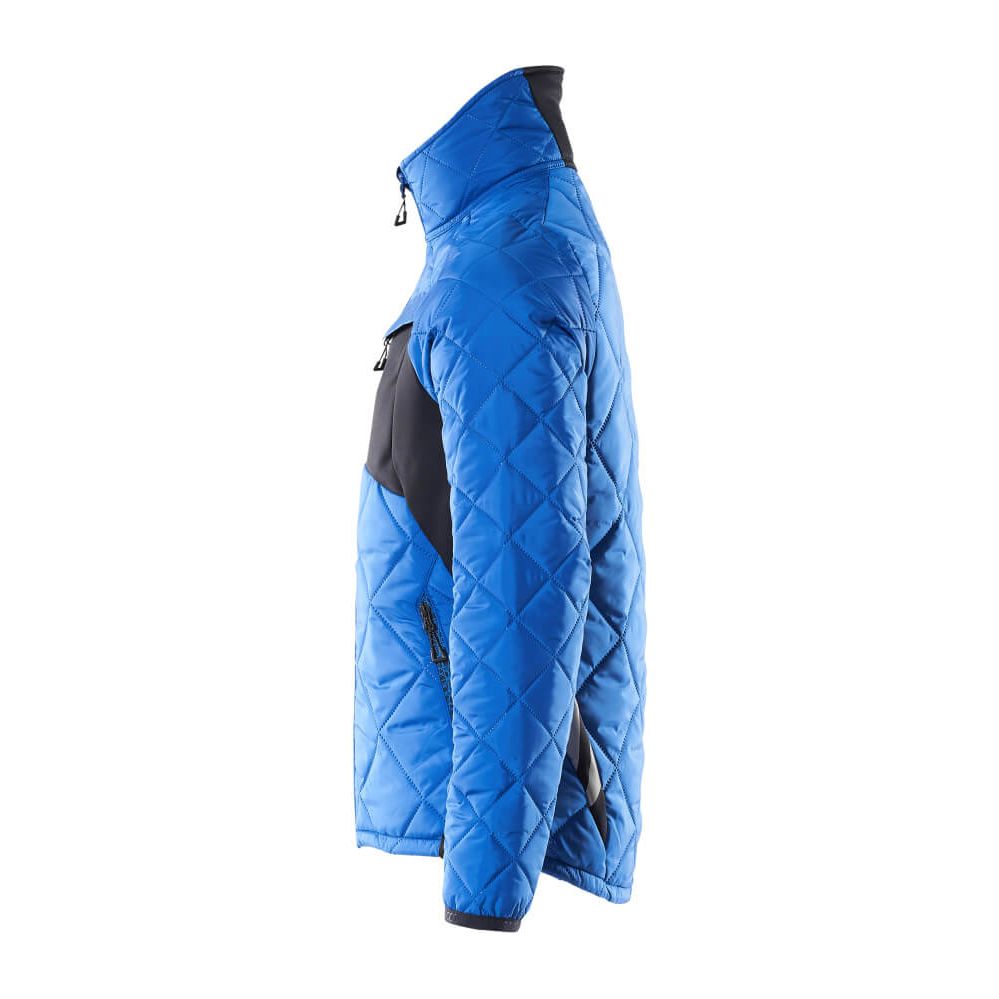 Mascot Padded Thermal Jacket 18015-318 Right #colour_azure-blue-dark-navy-blue