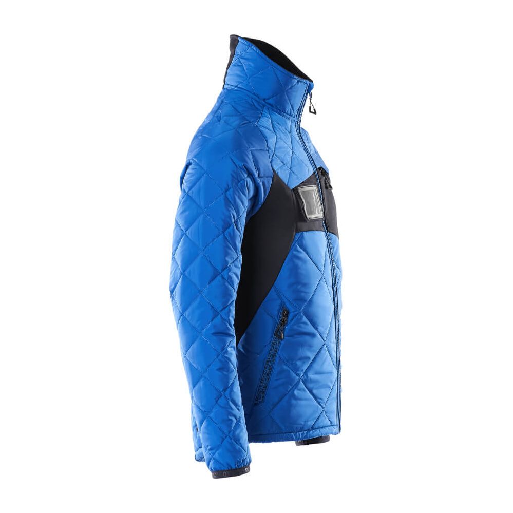 Mascot Padded Thermal Jacket 18015-318 Left #colour_azure-blue-dark-navy-blue