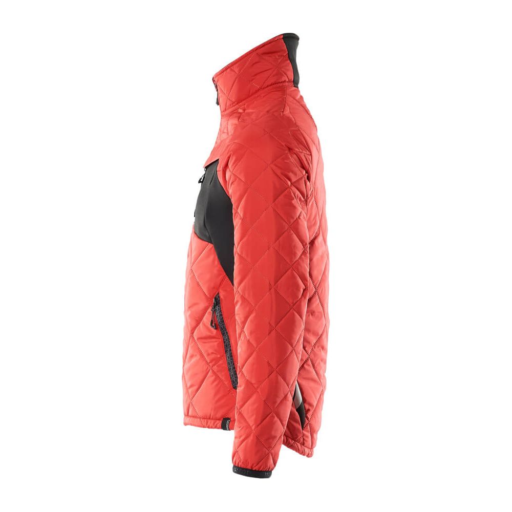 Mascot Padded Thermal Jacket 18015-318 Right #colour_traffic-red-black
