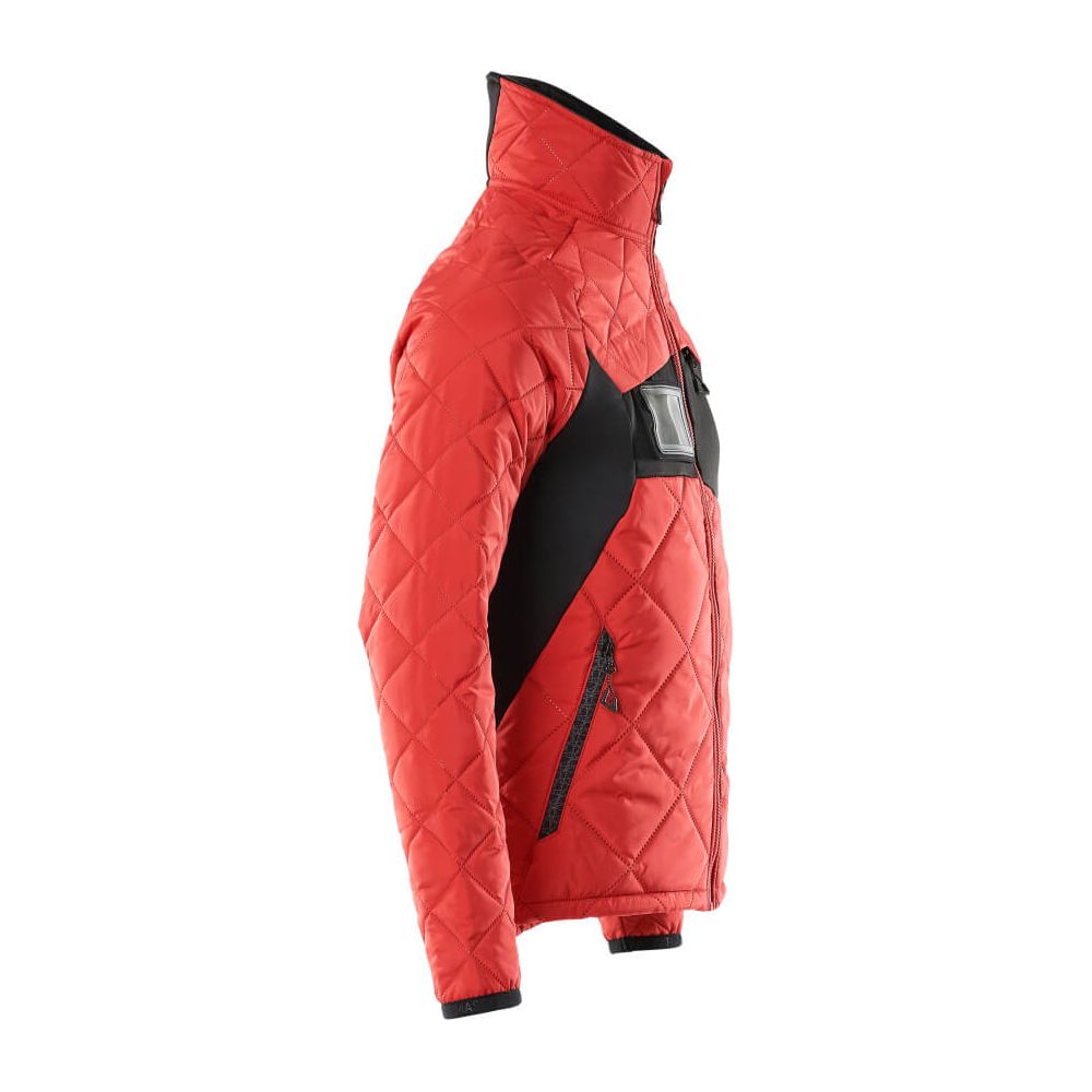 Mascot Padded Thermal Jacket 18015-318 Left #colour_traffic-red-black