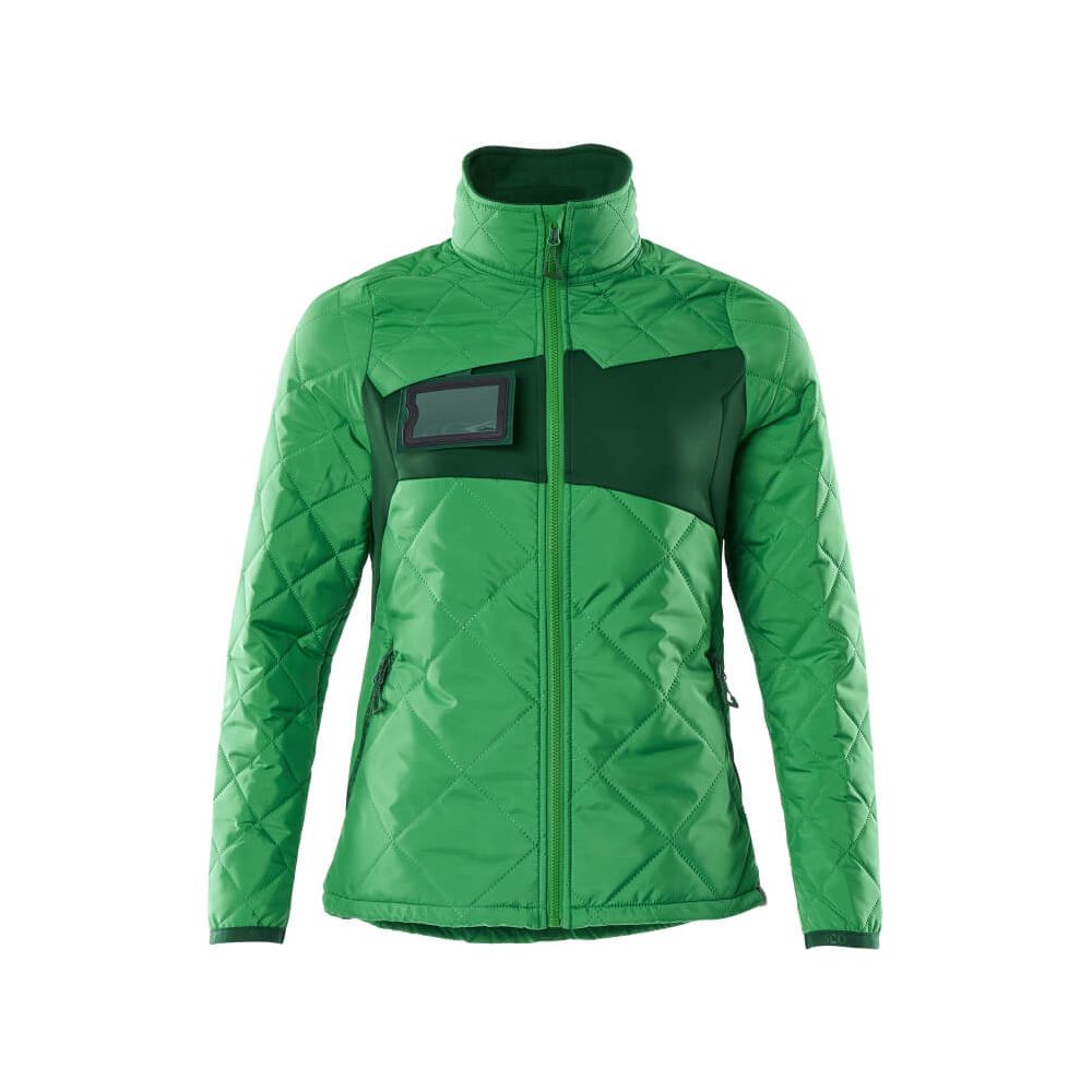 Mascot Padded Thermal Jacket 18025-318 Front #colour_grass-green-green