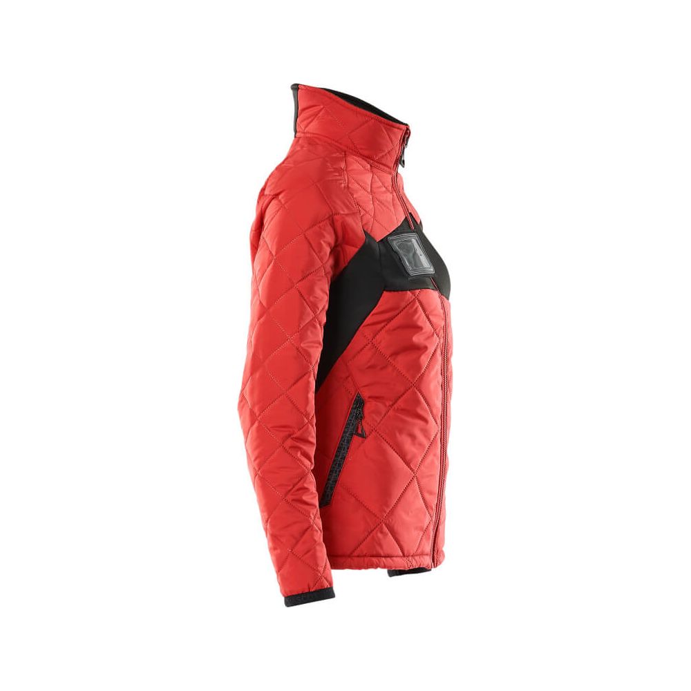 Mascot Padded Thermal Jacket 18025-318 Left #colour_traffic-red-black