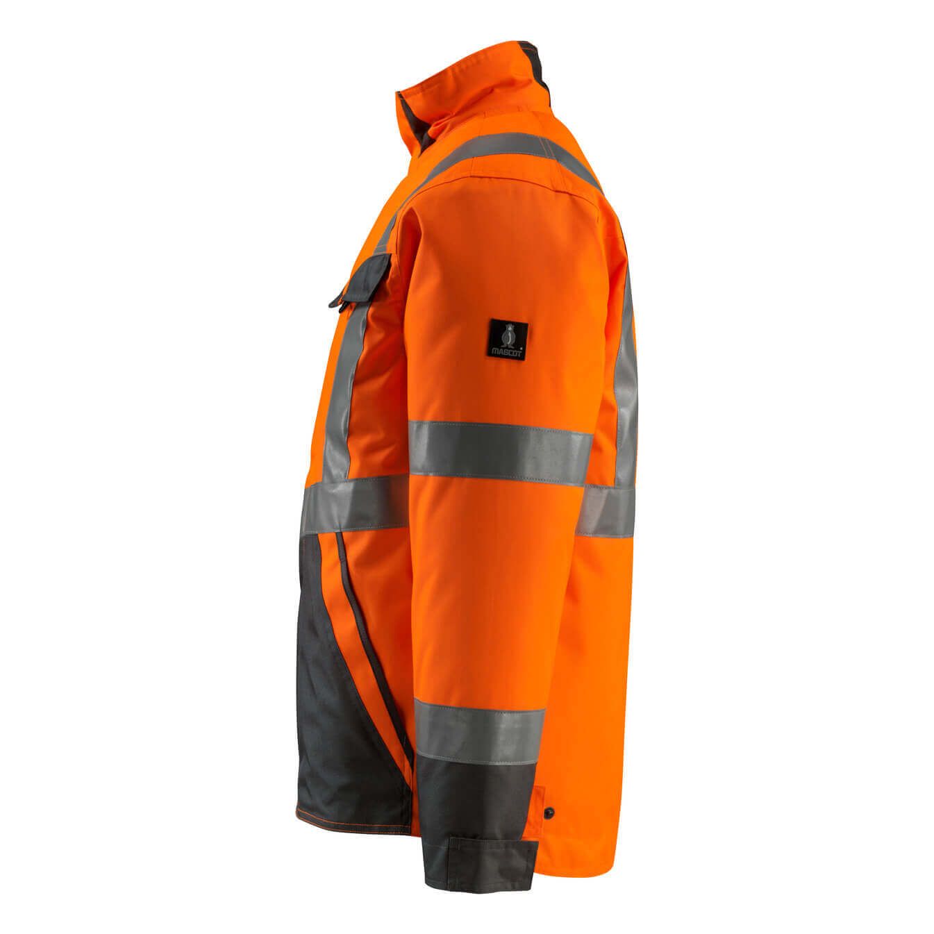 Mascot Penrith Hi-Vis Winter Jacket 15935-126 Right #colour_hi-vis-orange-dark-anthracite-grey
