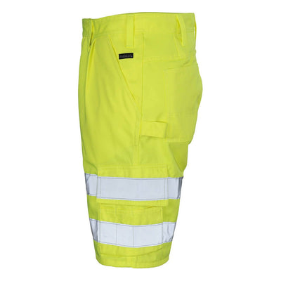 Mascot Pisa Hi-Vis Work Shorts 10049-470 Right #colour_hi-vis-yellow