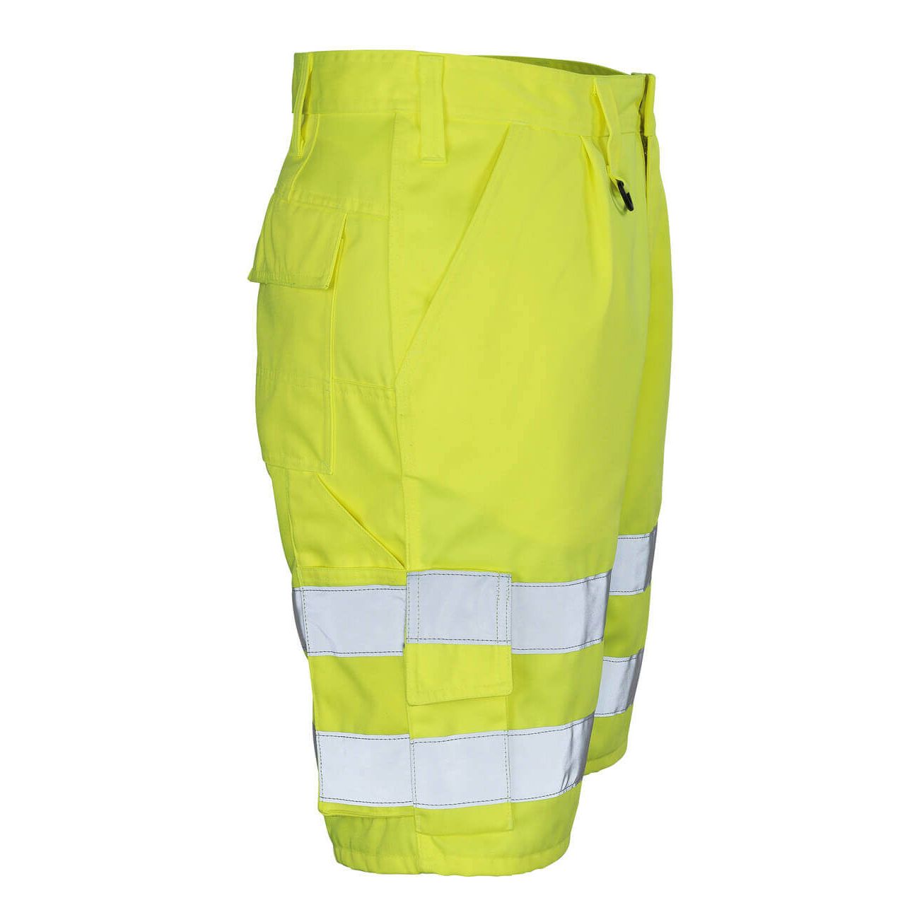 Mascot Pisa Hi-Vis Work Shorts 10049-470 Left #colour_hi-vis-yellow