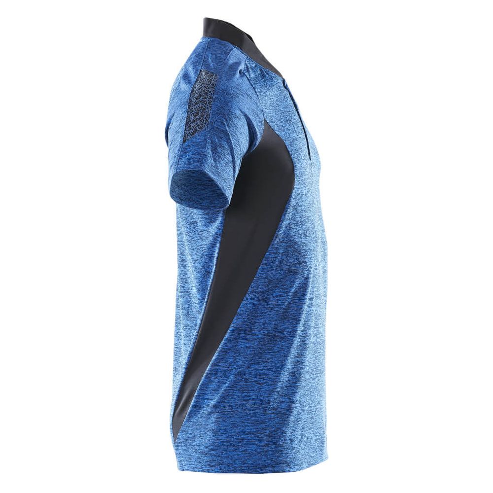 Mascot Polo Shirt 18083-801 Left #colour_azure-blue-dark-navy-blue