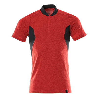 Mascot Polo Shirt 18083-801 Front #colour_traffic-red-black