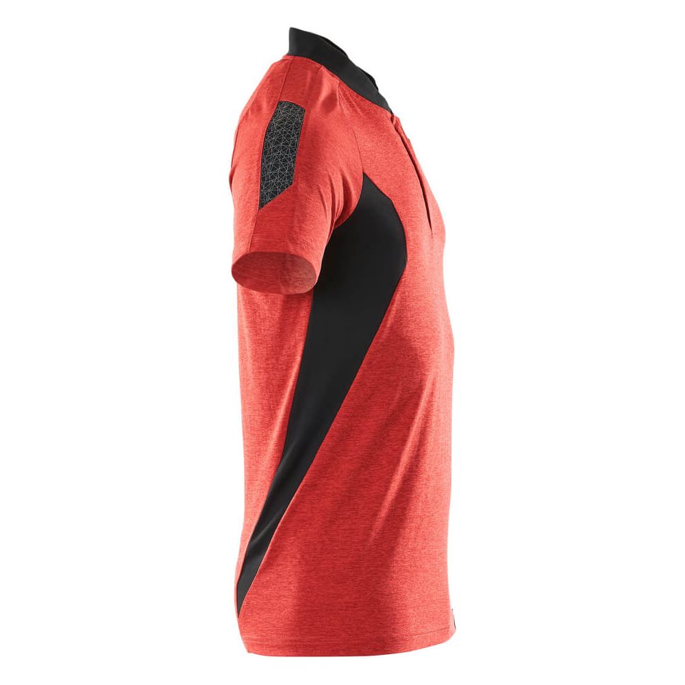 Mascot Polo Shirt 18083-801 Left #colour_traffic-red-black