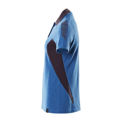 Mascot Polo Shirt 18393-961 Right #colour_azure-blue-dark-navy-blue