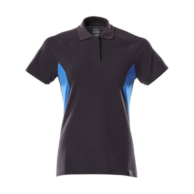 Mascot Polo Shirt 18393-961 Front #colour_dark-navy-blue-azure-blue