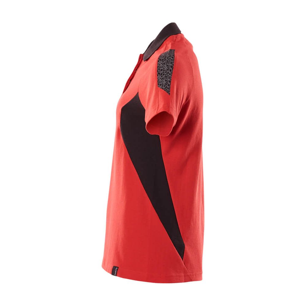 Mascot Polo Shirt 18393-961 Right #colour_traffic-red-black
