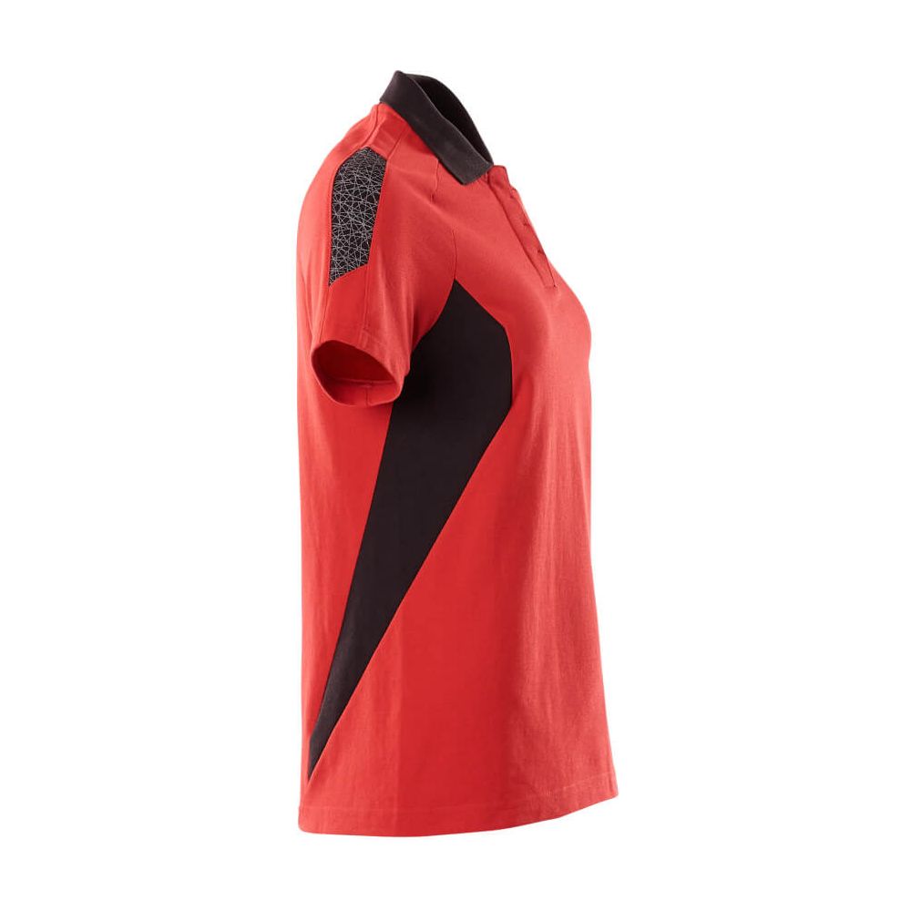 Mascot Polo Shirt 18393-961 Left #colour_traffic-red-black