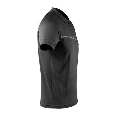 Mascot Polo Shirt Advanced Zip-Pocket 17283-945 Left #colour_dark-anthracite-grey