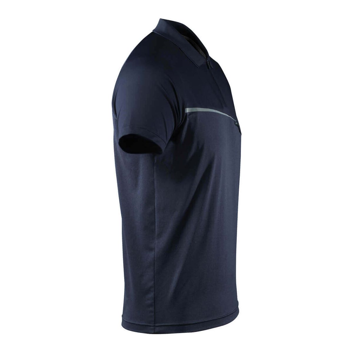 Mascot Polo Shirt Advanced Zip-Pocket 17283-945 Left #colour_dark-navy-blue
