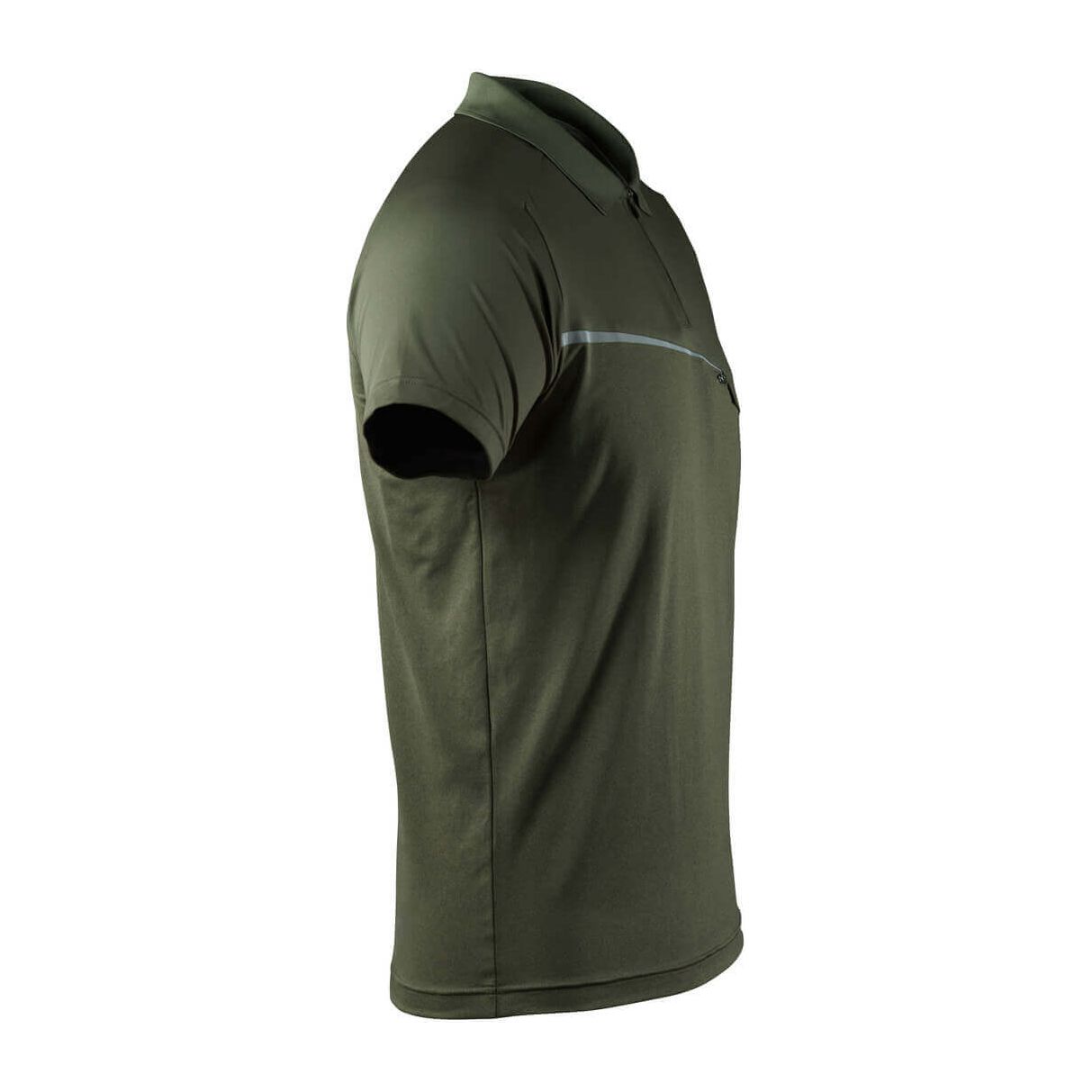 Mascot Polo Shirt Advanced Zip-Pocket 17283-945 Left #colour_moss-green