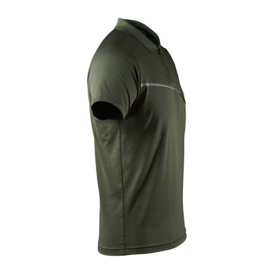 Mascot Polo Shirt Advanced Zip-Pocket 17283-945 Left #colour_moss-green