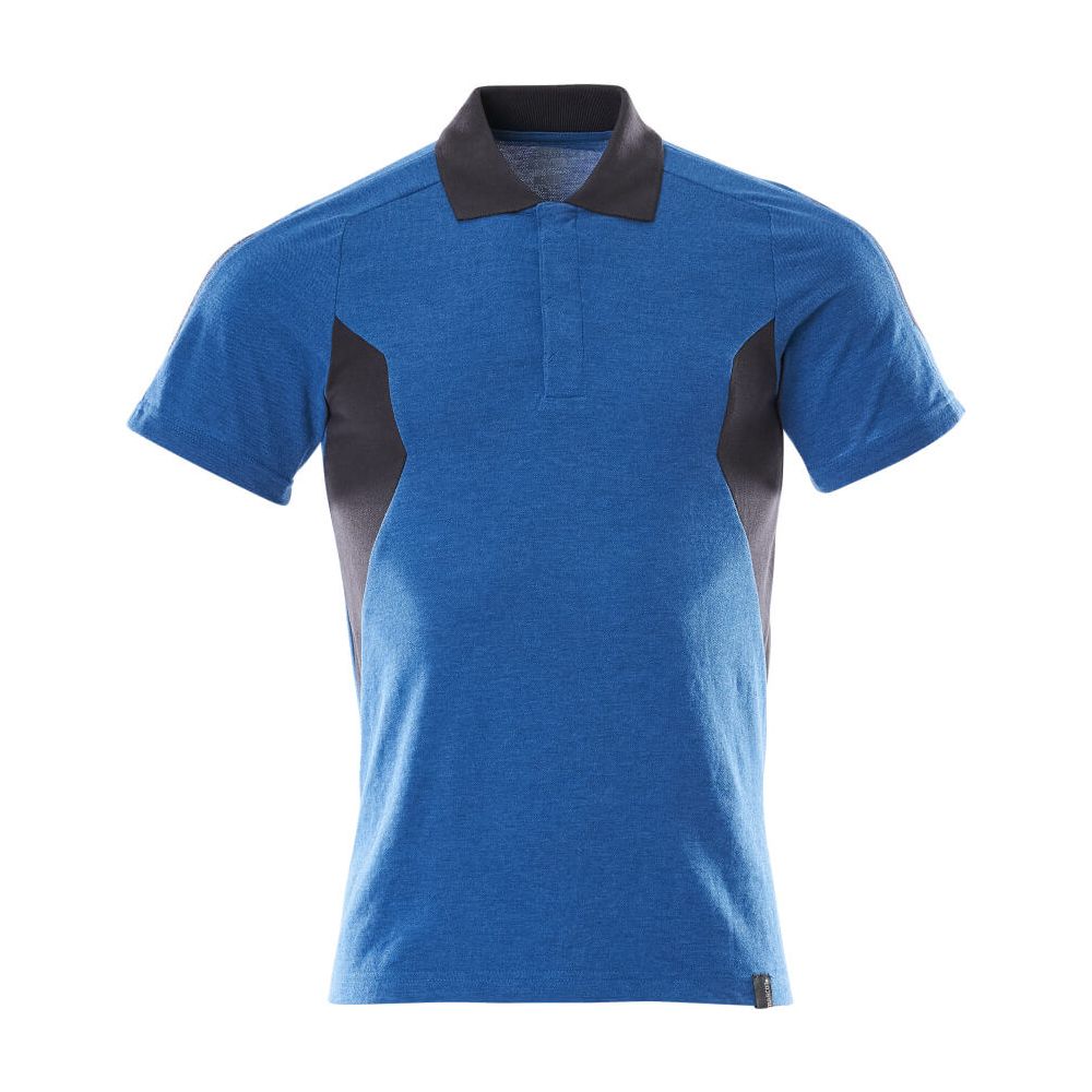 Mascot Polo shirt 18383-961 Front #colour_azure-blue-dark-navy-blue