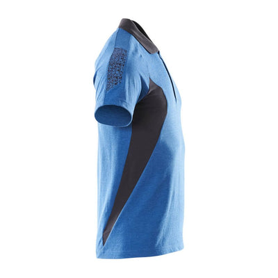 Mascot Polo shirt 18383-961 Left #colour_azure-blue-dark-navy-blue