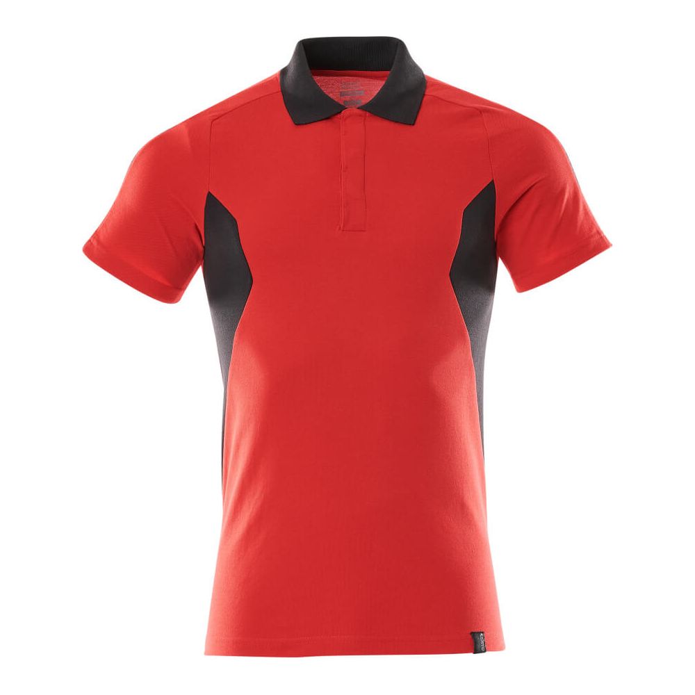 Mascot Polo shirt 18383-961 Front #colour_traffic-red-black