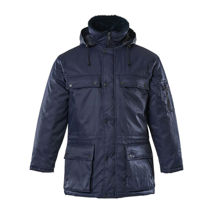 Mascot Quebec Work Parka Jacket 00510-620 Front #colour_navy-blue