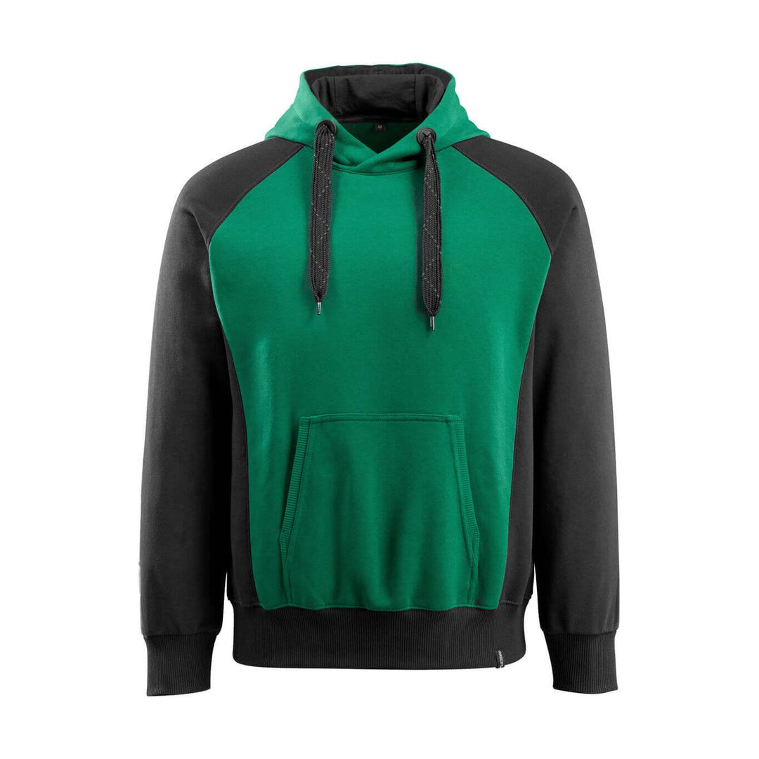 Mascot Regensburg Work Hoodie 50572-963 Front #colour_green-black