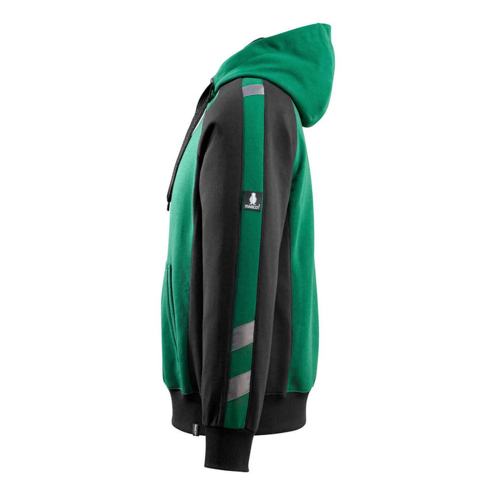 Mascot Regensburg Work Hoodie 50572-963 Right #colour_green-black