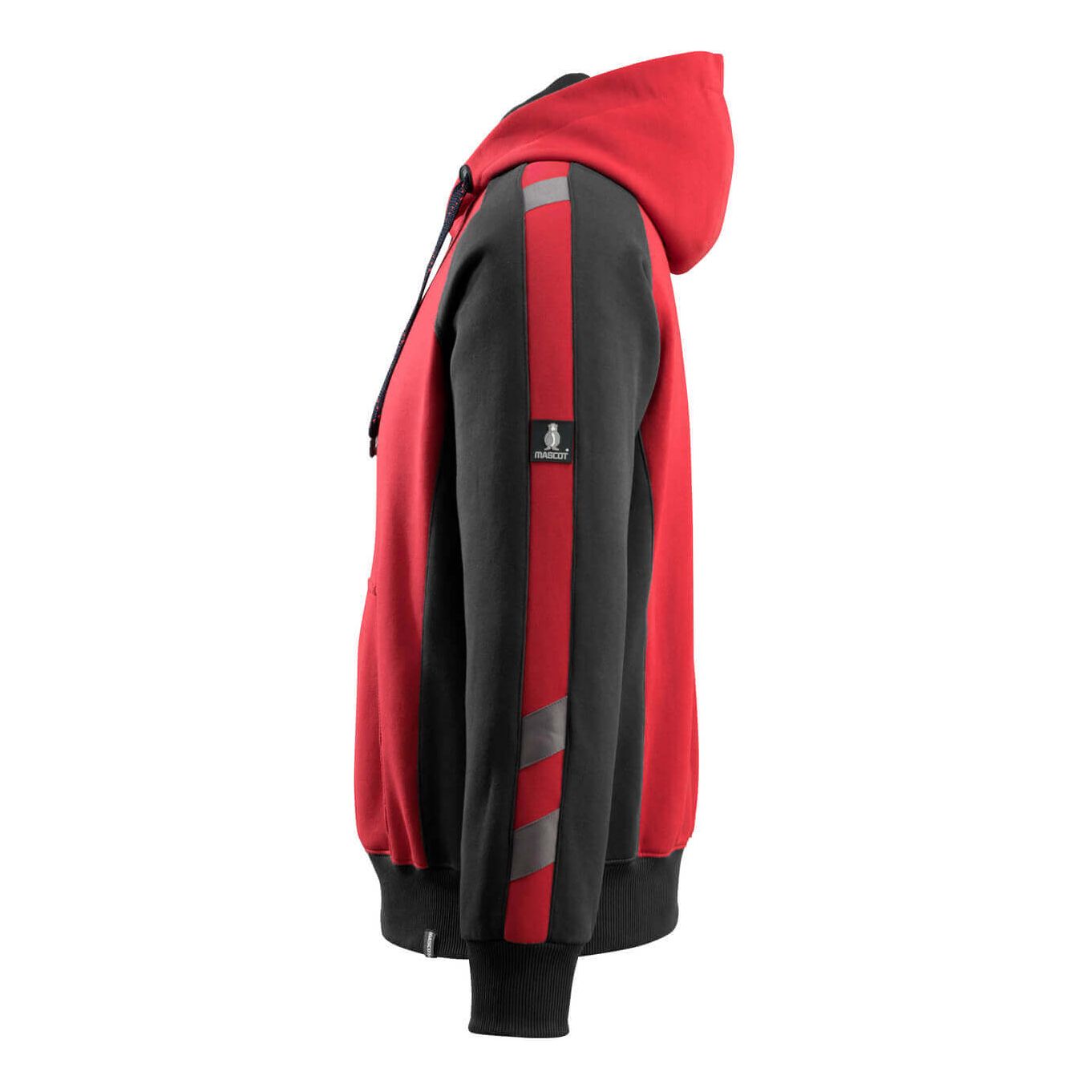 Mascot Regensburg Work Hoodie 50572-963 Right #colour_red-black