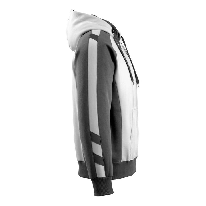 Mascot Regensburg Work Hoodie 50572-963 Left #colour_white-dark-anthracite-grey