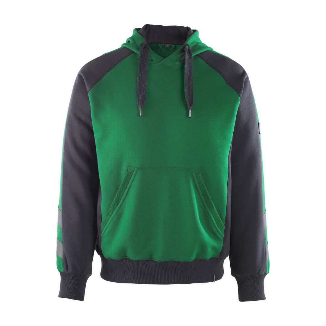 Mascot Regensburg Work Hoodie Jumper 50508-811 Front #colour_green-black