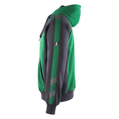 Mascot Regensburg Work Hoodie Jumper 50508-811 Right #colour_green-black