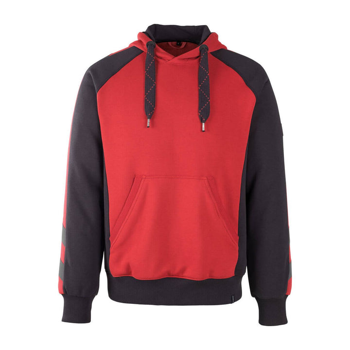 Mascot Regensburg Work Hoodie Jumper 50508-811 Front #colour_red-black