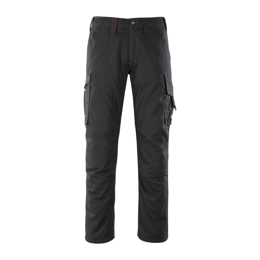 Mascot Rhodos Work Trousers 07279-154 Front #colour_black