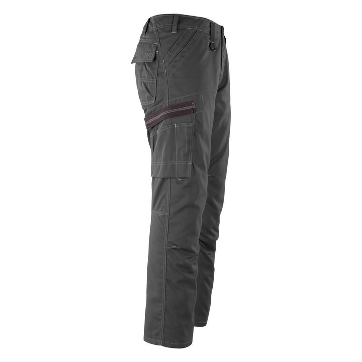 Mascot Rhodos Work Trousers 07279-154 Left #colour_dark-anthracite-grey