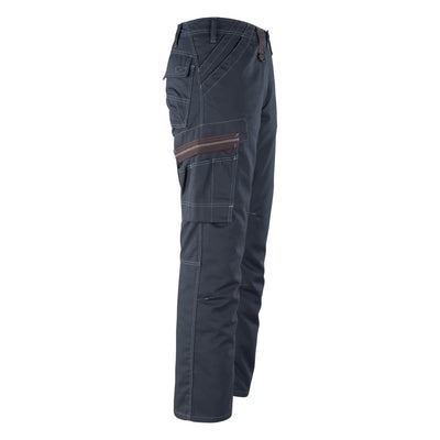 Mascot Rhodos Work Trousers 07279-154 Left #colour_dark-navy-blue