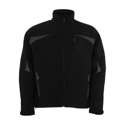 Mascot Ripoll Softshell Jacket Fleece-Lined 10002-883 Front #colour_black