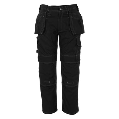 Mascot Ronda Trousers Kneepad and Holster Pockets 08131-010 Front #colour_black