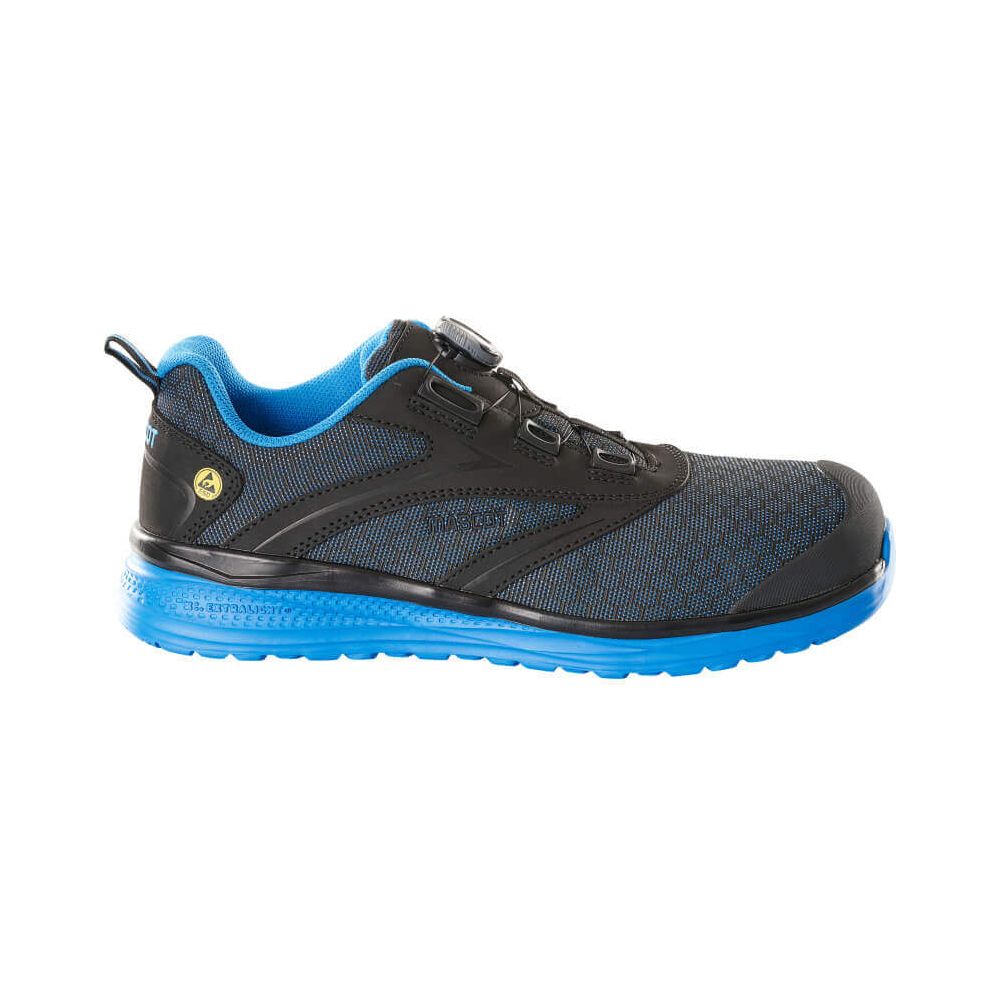 Mascot S1P Safety Shoe F0251-909 Front #colour_black-royal-blue