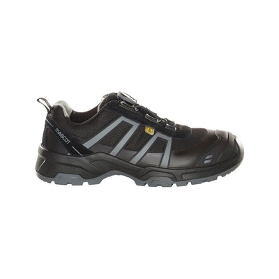 Mascot Safety Work Shoes S1P F0125-773 Front #colour_black-light-anthracite-grey