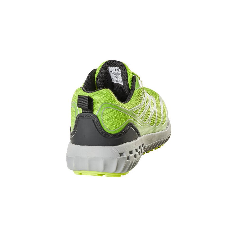 Mascot Safety Work Shoes S1P F0301-909 Left #colour_lime-green-silver