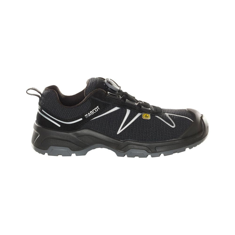 Mascot Safety Work Shoes S3 F0122-771 Front #colour_black-silver