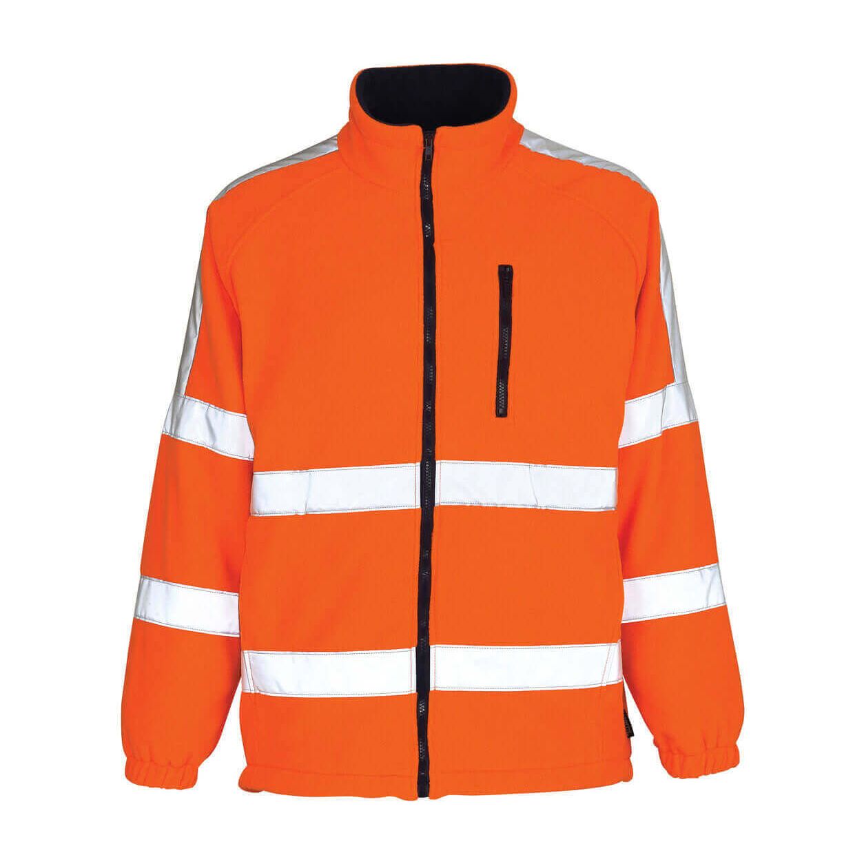 Mascot Salzburg Hi-Vis Fleece Jacket 05242-125 Front #colour_hi-vis-orange