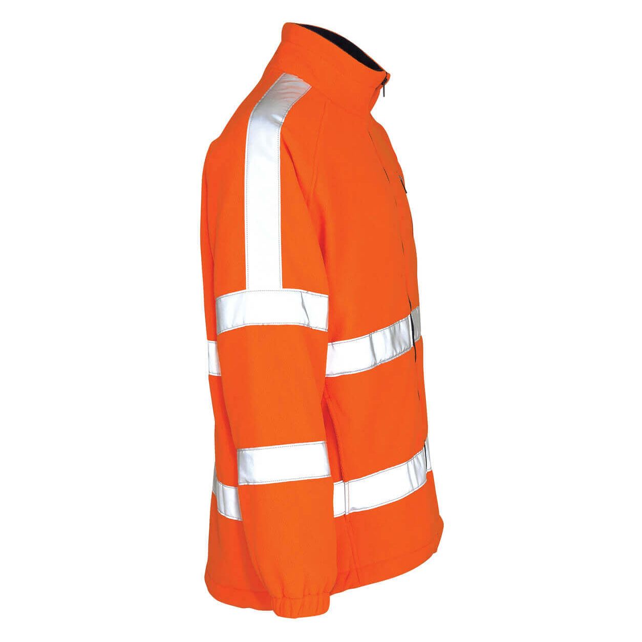 Mascot Salzburg Hi-Vis Fleece Jacket 05242-125 Left #colour_hi-vis-orange
