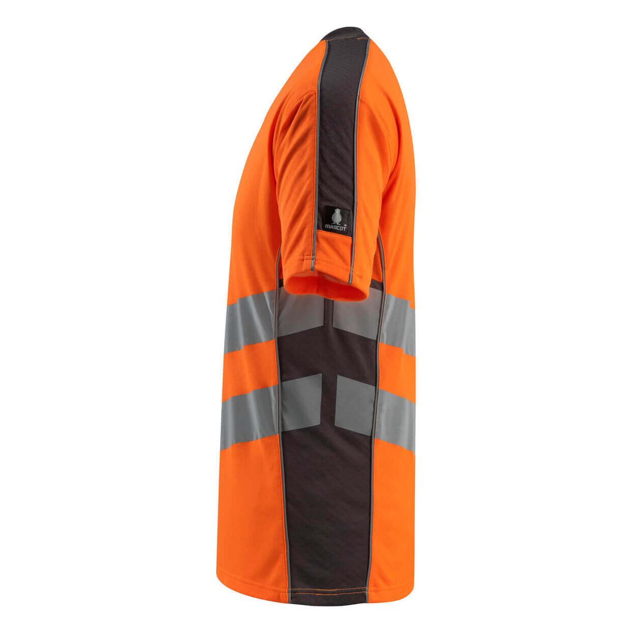 Mascot Sandwell Hi-Vis T-shirt 50127-933 Right #colour_hi-vis-orange-dark-anthracite-grey