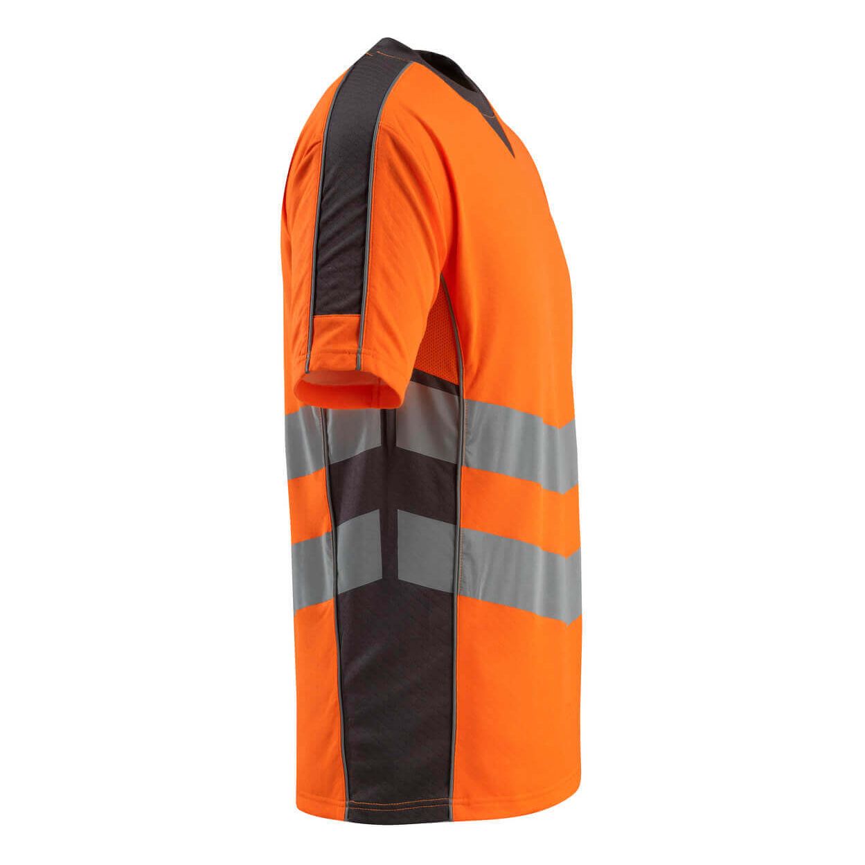 Mascot Sandwell Hi-Vis T-shirt 50127-933 Left #colour_hi-vis-orange-dark-anthracite-grey